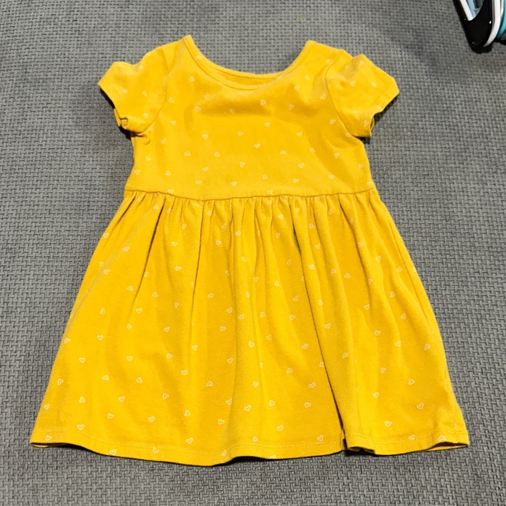 Cat & Jack Mustard Yellow Kids Dress